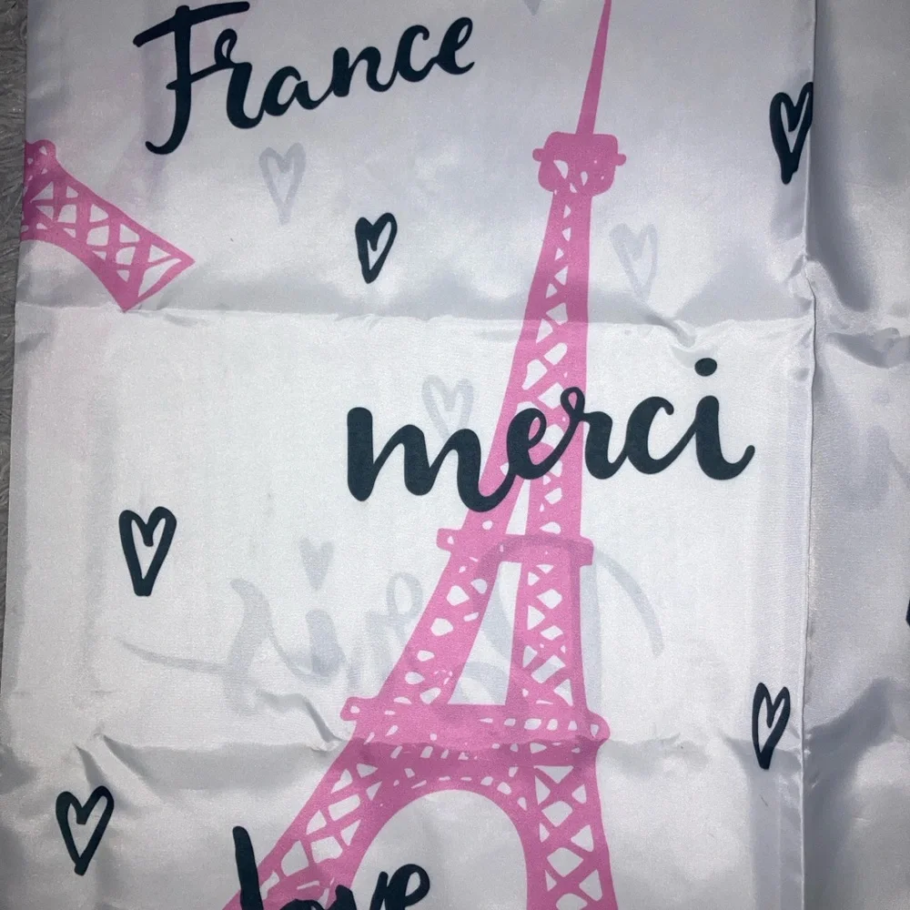 Paris Eiffel Tower Print Shower Curtain